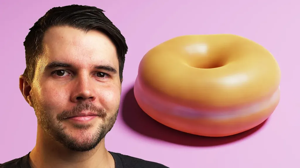 Cómo crear una parte blanca en una rosquilla en Blender usando la pintura de texturas