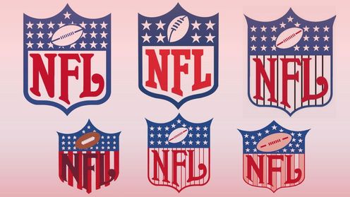 La evolución del logo de la NFL: Diseño clásico de escudo y estrellas