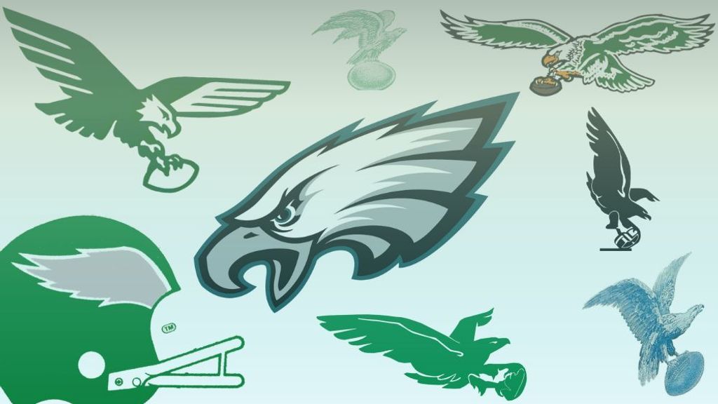La evolución del logo de los Philadelphia Eagles